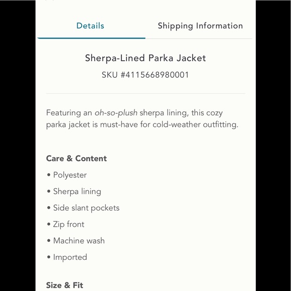 NWT Anthropologie Sherpa lined parka jacket - Picture 5 of 5